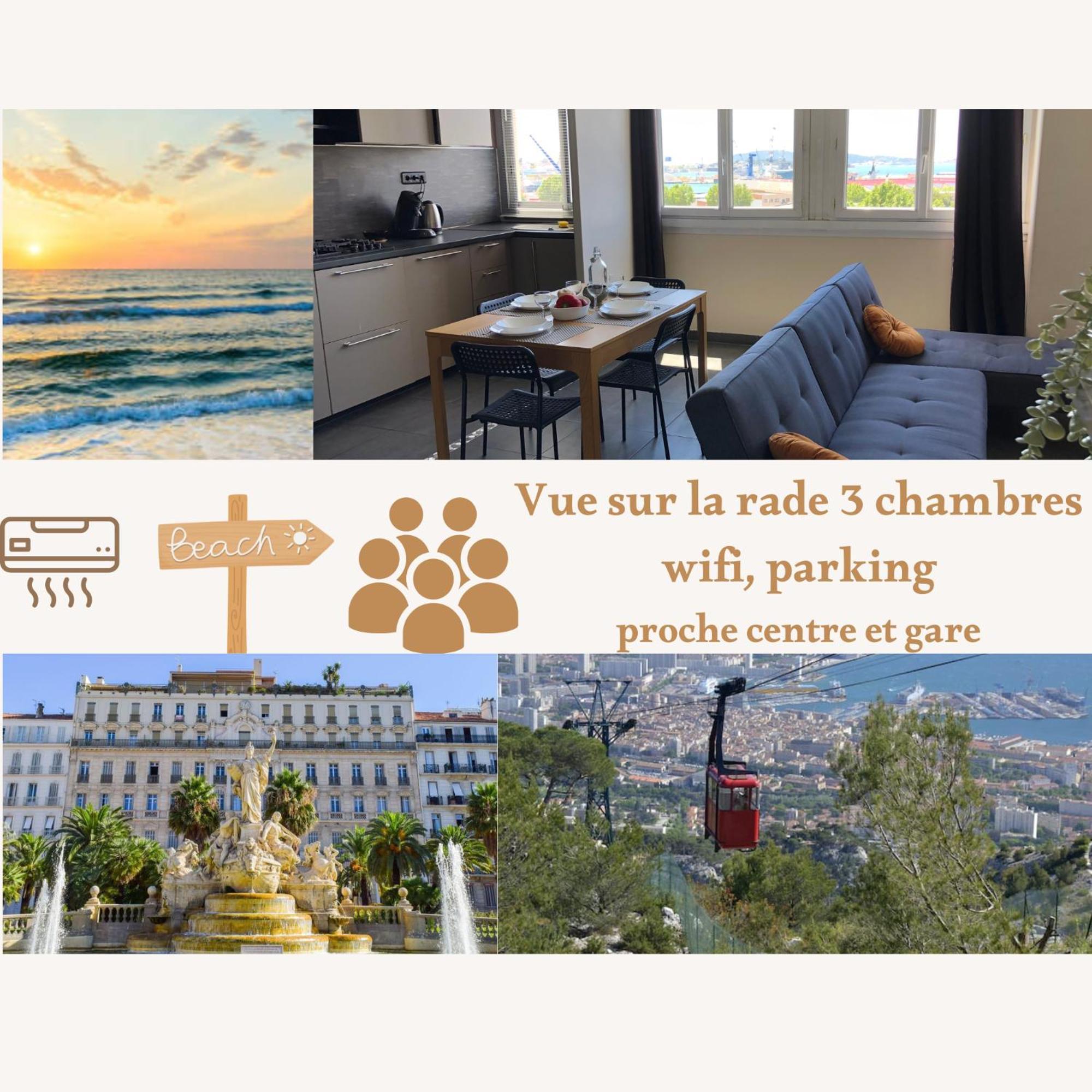 Tout Confort Toulon Centre Appartement 3 Chambres, Vue Sur La Rade Exterior foto